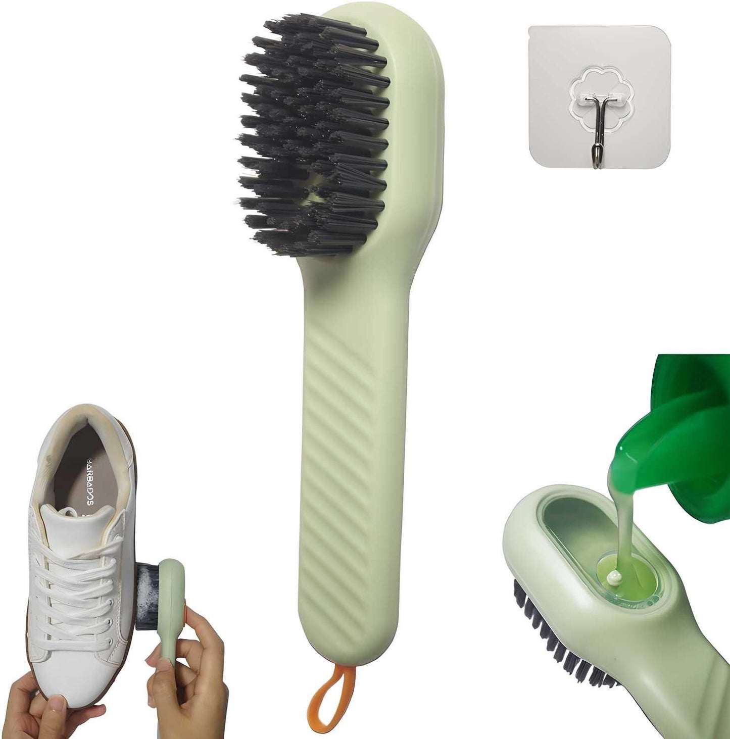 Multifunctional Soap Dispensing Shoes Cleaning Brush