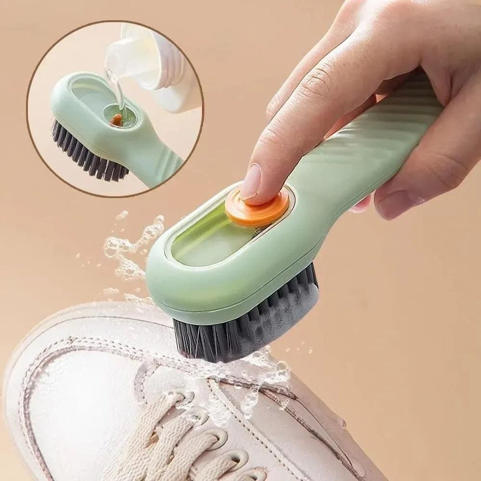 Multifunctional Soap Dispensing Shoes Cleaning Brush